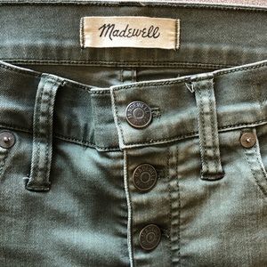 MADEWELL skinny button front